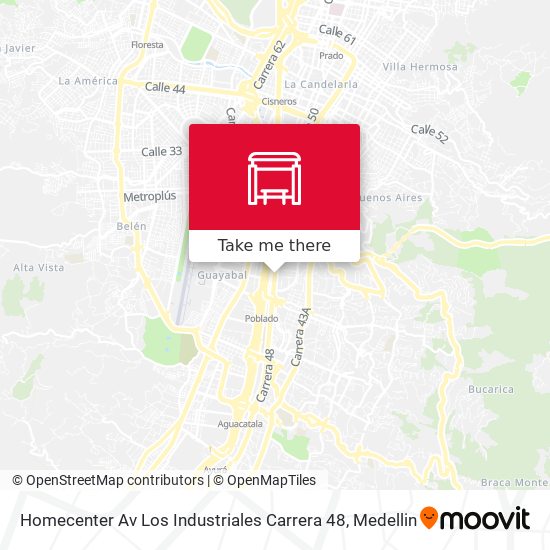 Homecenter Av Los Industriales Carrera 48 map