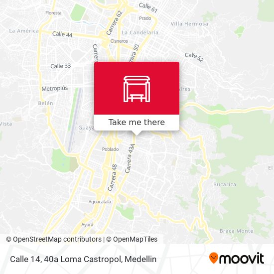 Mapa de Calle 14, 40a Loma Castropol
