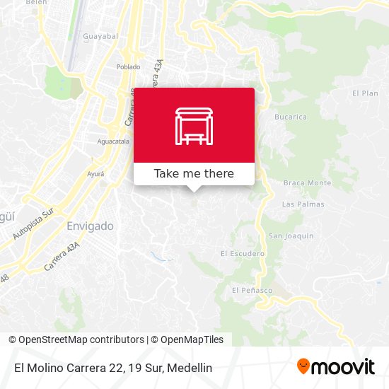 El Molino Carrera 22, 19 Sur map