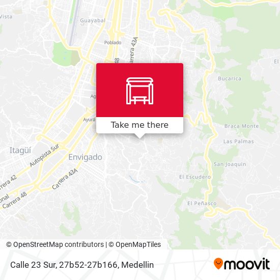 Calle 23 Sur, 27b52-27b166 map