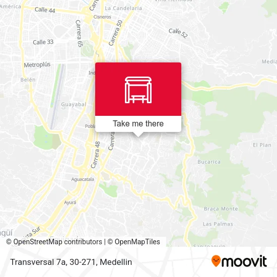 Mapa de Transversal 7a, 30-271