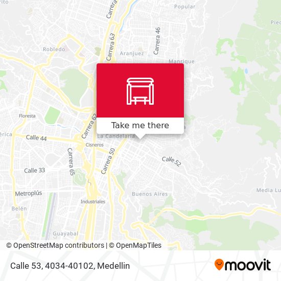 Mapa de Calle 53, 4034-40102