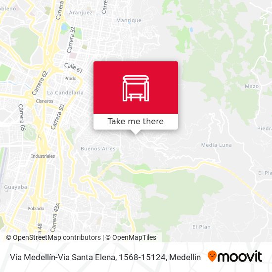 Via Medellín-Via Santa Elena, 1568-15124 map