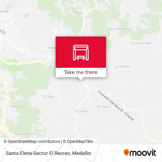 Santa Elena-Sector El Recreo map
