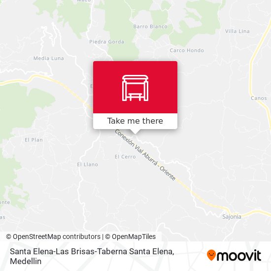 Santa Elena-Las Brisas-Taberna Santa Elena map