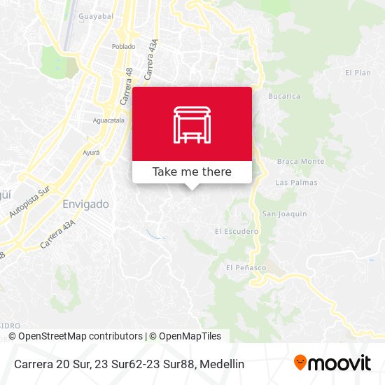 Mapa de Carrera 20 Sur, 23 Sur62-23 Sur88