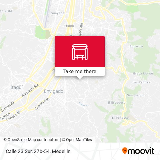 Mapa de Calle 23 Sur, 27b-54