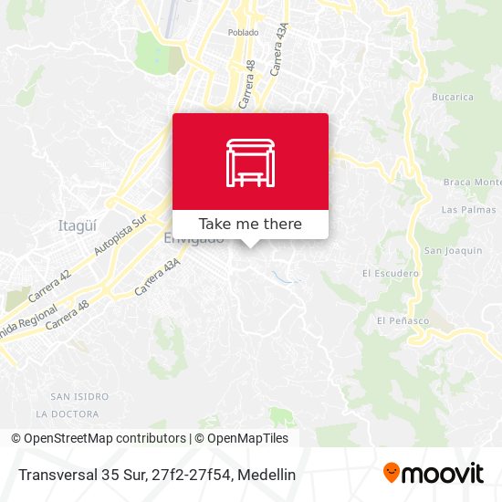 Transversal 35 Sur, 27f2-27f54 map