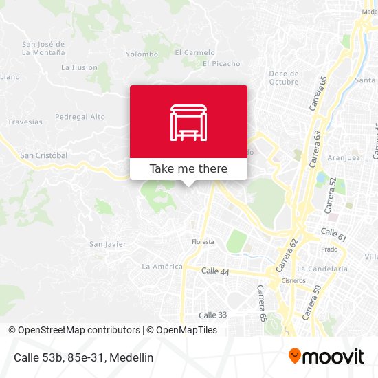 Mapa de Calle 53b, 85e-31