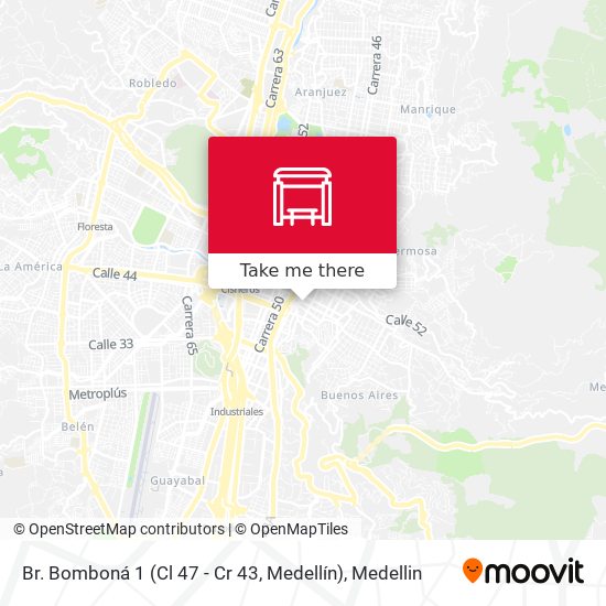 Br. Bomboná 1 (Cl 47 - Cr 43, Medellín) map