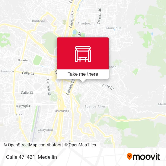 Calle 47, 421 map