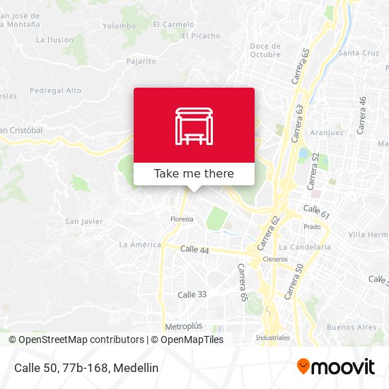 Mapa de Calle 50, 77b-168