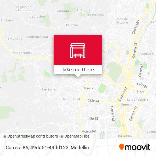 Mapa de Carrera 86, 49dd51-49dd123