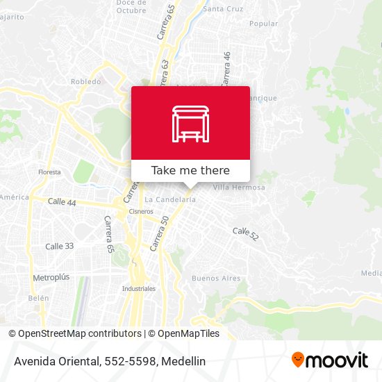 Mapa de Avenida Oriental, 552-5598