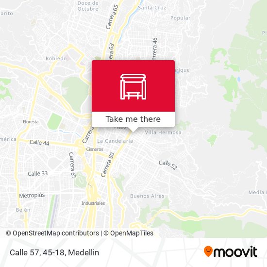 Mapa de Calle 57, 45-18