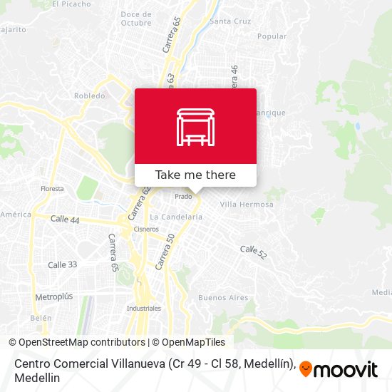 Centro Comercial Villanueva (Cr 49 - Cl 58, Medellín) map