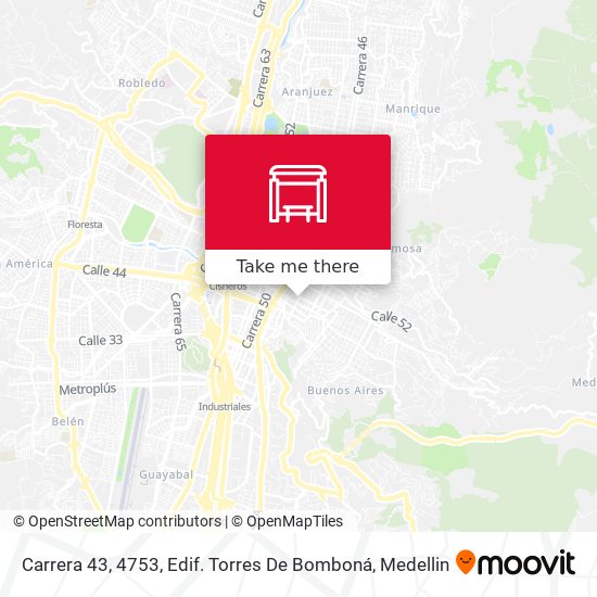 Carrera 43, 4753, Edif. Torres De Bomboná map