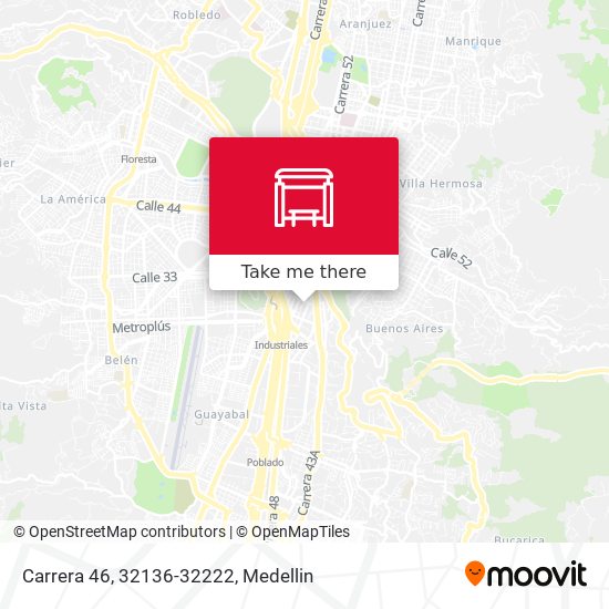 Mapa de Carrera 46, 32136-32222