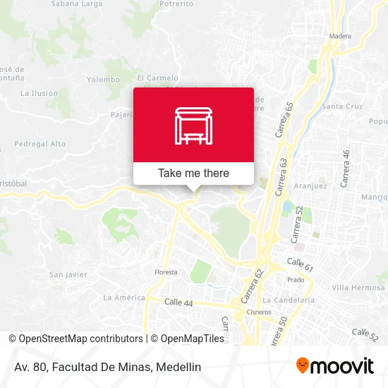 Av. 80, Facultad De Minas map