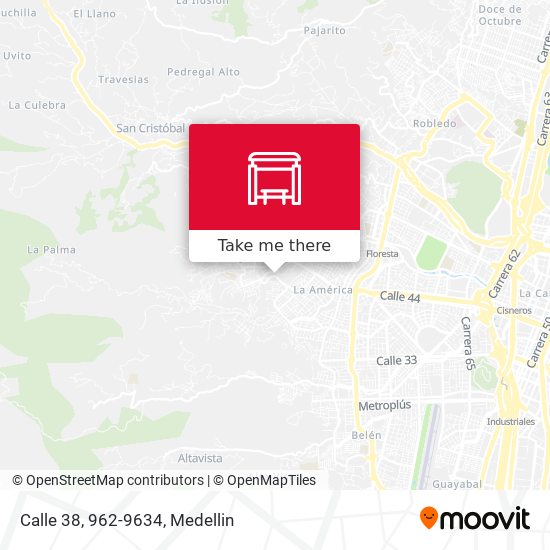 Mapa de Calle 38, 962-9634
