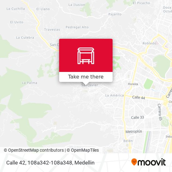 Mapa de Calle 42, 108a342-108a348