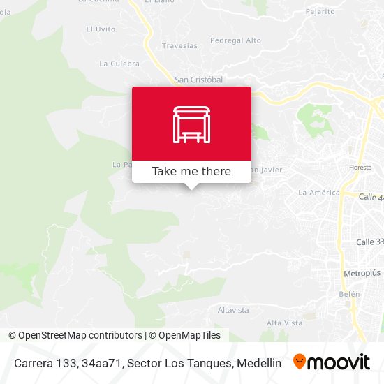 Carrera 133, 34aa71, Sector Los Tanques map