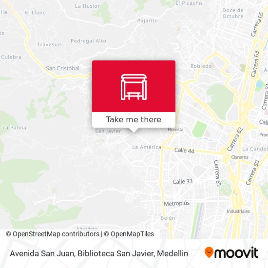 Avenida San Juan, Biblioteca San Javier map