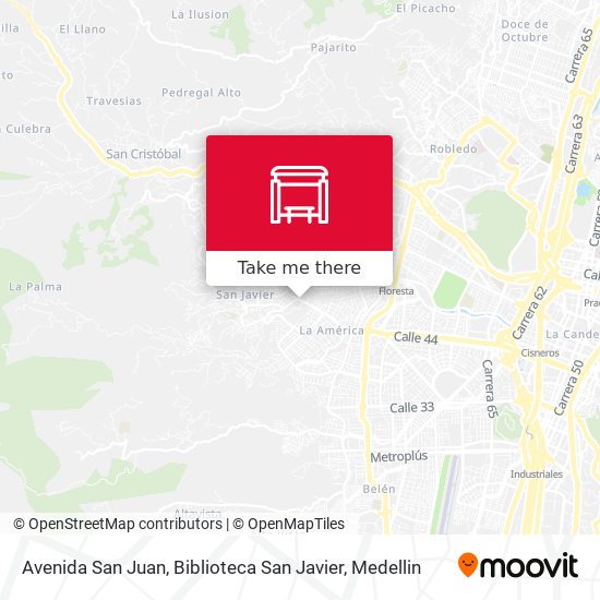 Avenida San Juan, Biblioteca San Javier map