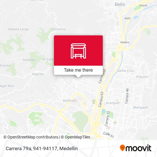 Mapa de Carrera 79a, 941-94117