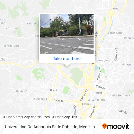 Universidad De Antioquia Sede Robledo map