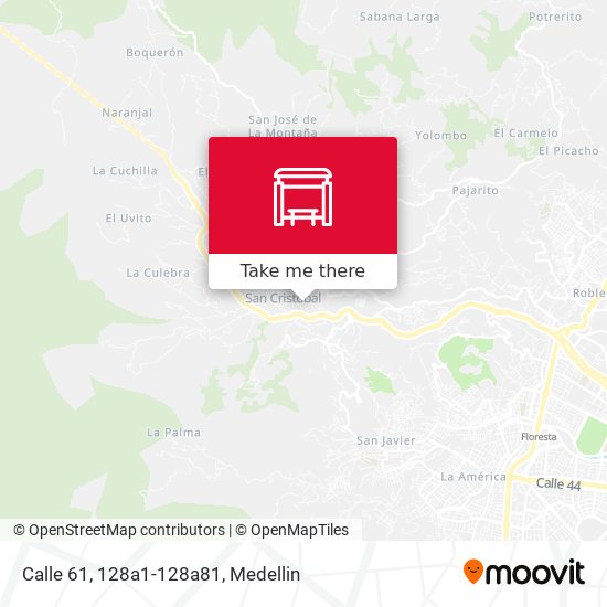 Mapa de Calle 61, 128a1-128a81