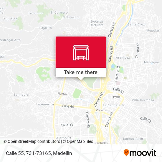 Mapa de Calle 55, 731-73165