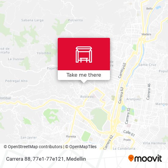 Carrera 88, 77e1-77e121 map