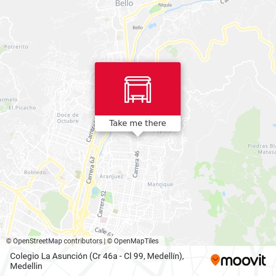 Colegio La Asunción (Cr 46a - Cl 99, Medellín) map