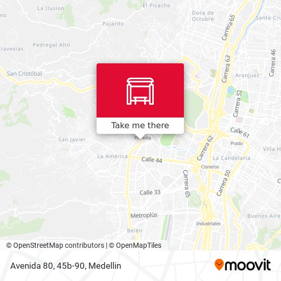 Mapa de Avenida 80, 45b-90