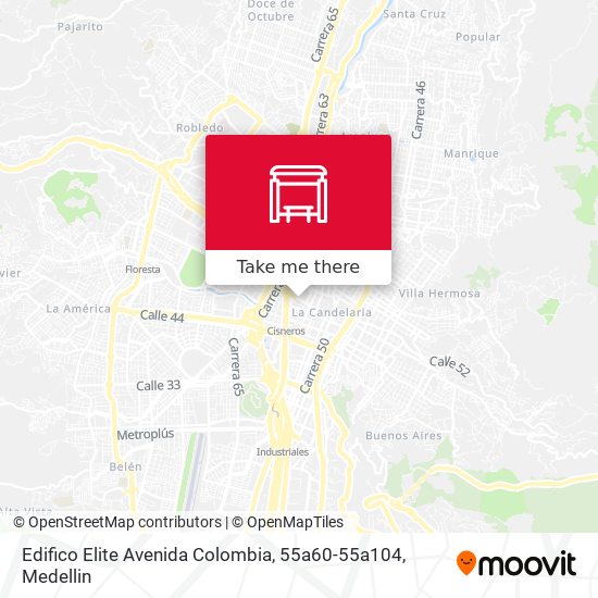 Mapa de Edifico Elite Avenida Colombia, 55a60-55a104