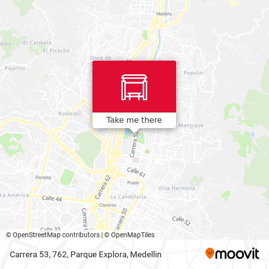 Carrera 53, 762, Parque Explora map