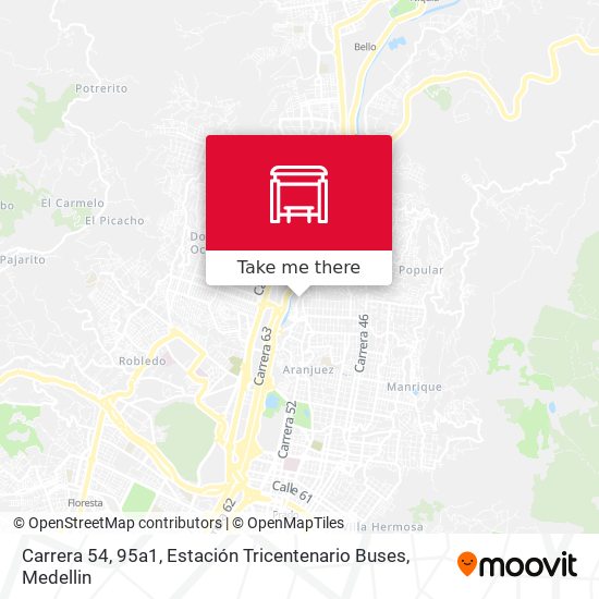 Mapa de Carrera 54, 95a1, Estación Tricentenario Buses
