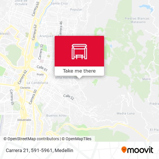 Mapa de Carrera 21, 591-5961