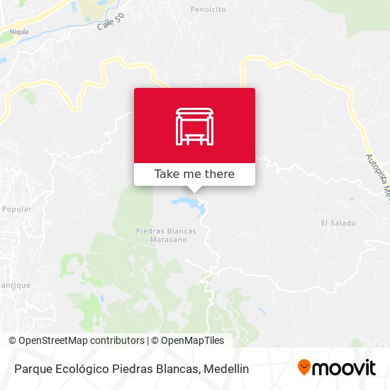 Mapa de Parque Ecológico Piedras Blancas