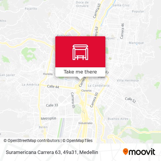 Suramericana Carrera 63, 49a31 map