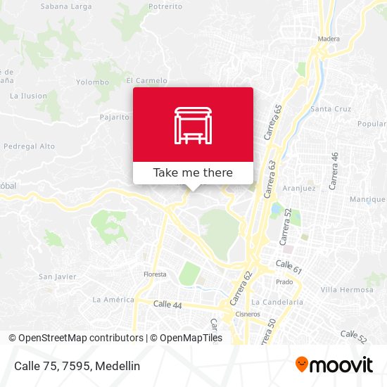 Mapa de Calle 75, 7595