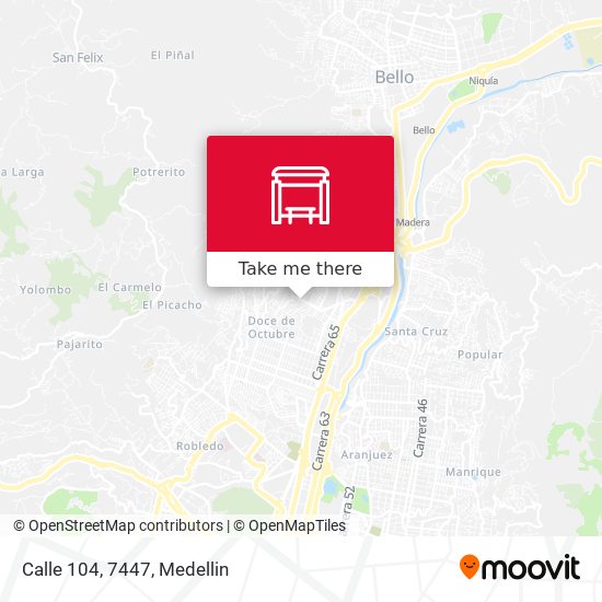 Mapa de Calle 104, 7447