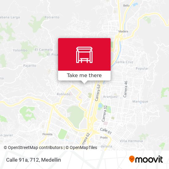Mapa de Calle 91a, 712