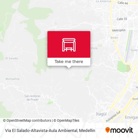 Vía El Salado-Altavista-Aula Ambiental map