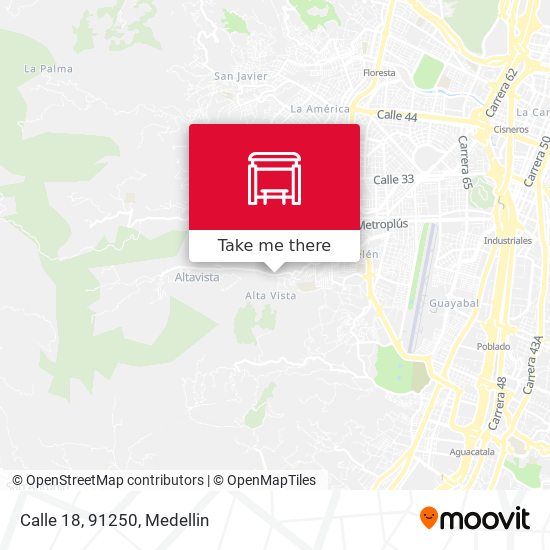 Mapa de Calle 18, 91250