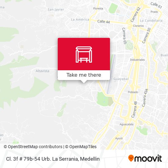 Cl. 3f # 79b-54 Urb. La Serrania map