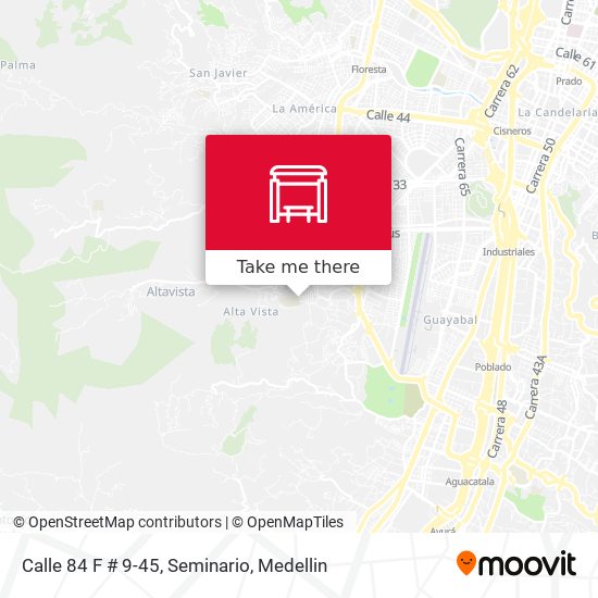 Calle 84 F # 9-45, Seminario map
