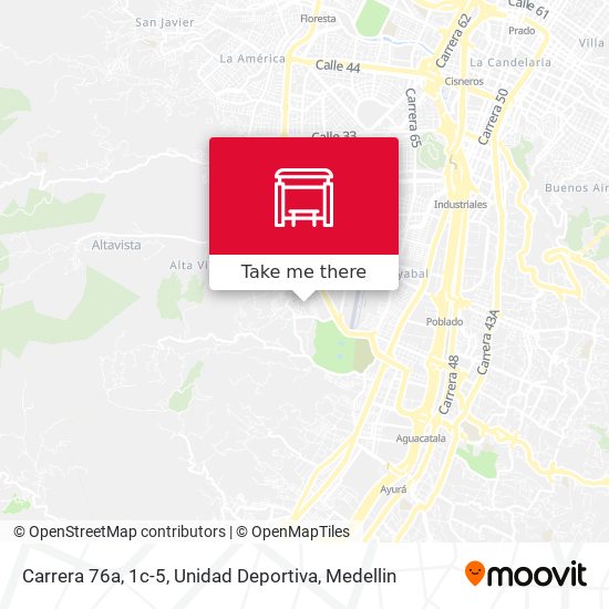 Carrera 76a, 1c-5, Unidad Deportiva map