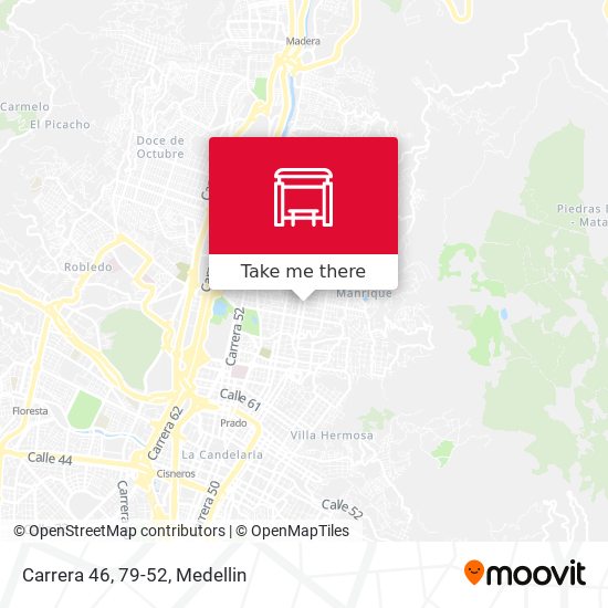 Mapa de Carrera 46, 79-52
